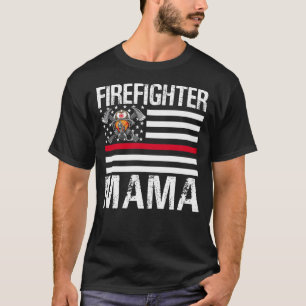 Camiseta El bombero MAMA apoya la delgada línea roja de la 