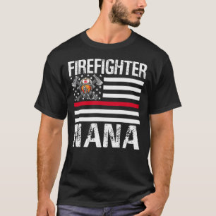 Camiseta El bombero NANA apoya la delgada línea roja de la