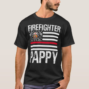 Camiseta El bombero PAPPY apoya la delgada línea roja de la