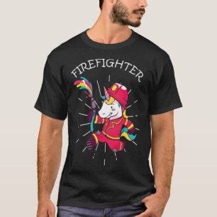 Camiseta El bombero Unicorn es genial