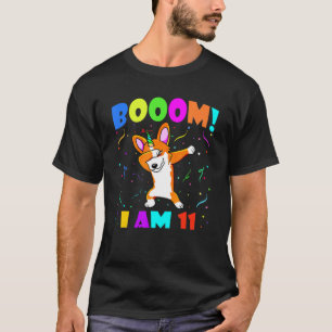 Camiseta ¡El Boom del Corgicorn! Soy 11 Chicas de niños 11t