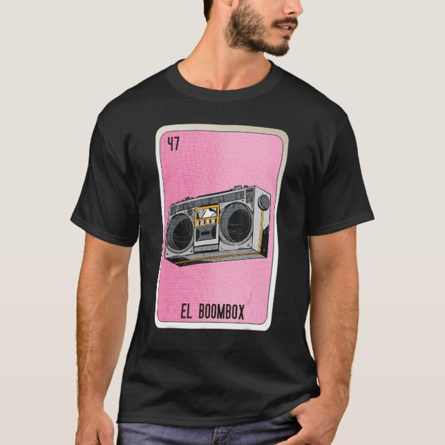 Camiseta El Boombox Mexican Slang Lottery Bingo Cards (Anverso)