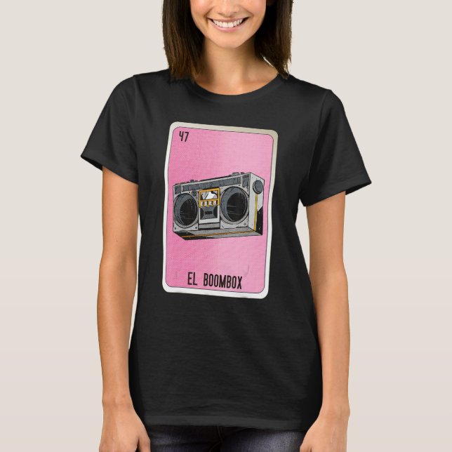 Camiseta El Boombox Mexican Slang Lottery Bingo Cards (Anverso)