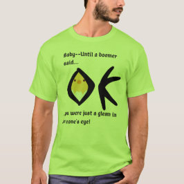 Camiseta El boomerang básico verde 'brillo en los ojos'