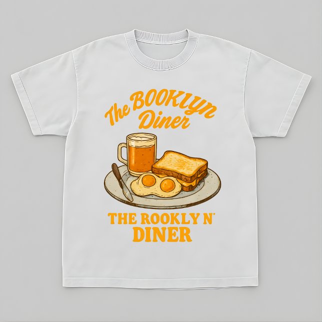 Camiseta El Bootleg del Desayuno Retro de The Booklyn Diner (Subido por el creador)