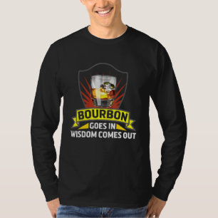 Camiseta El Borbón Va En Sabiduría Y Sale Retro Bourbon