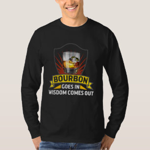 Camiseta El Borbón Va En Sabiduría Y Sale Retro Bourbon
