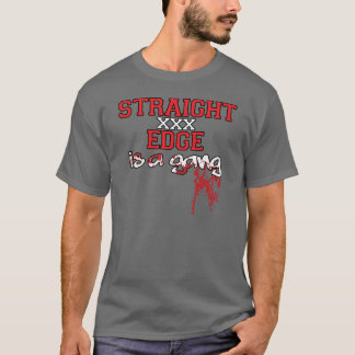 Camiseta El borde recto es una cuadrilla