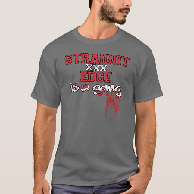 Camiseta El borde recto es una cuadrilla (Anverso)