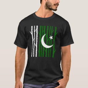 Camiseta El bosque de camping patriótico paquistaní único p