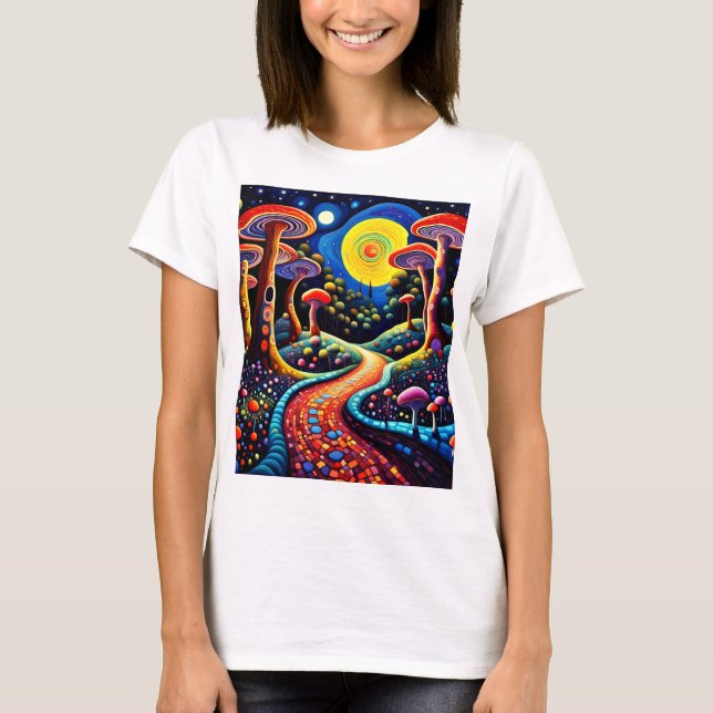 Camiseta El bosque de champiñones (Anverso)