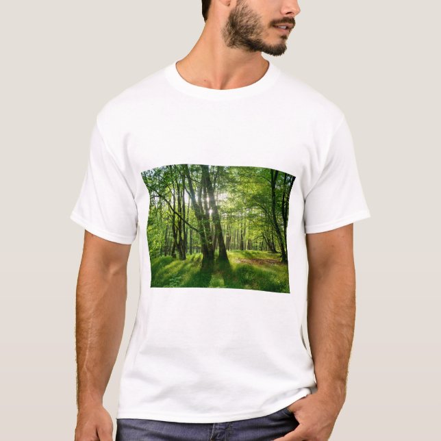 Camiseta El bosque en primavera (Anverso)