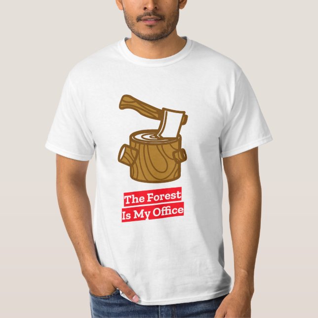 Camiseta El bosque es mi oficina (Anverso)