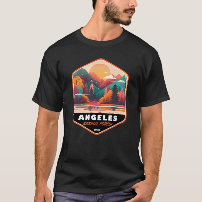 Camiseta El bosque nacional de los Ángeles, California Vint (Anverso)