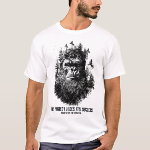 Camiseta El Bosque Oculta Sus Secretos - Vieja Pie Grande