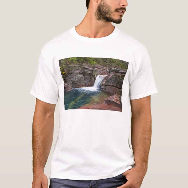 Camiseta El bosque se cae en Reynolds Creek en otoño en (Anverso)