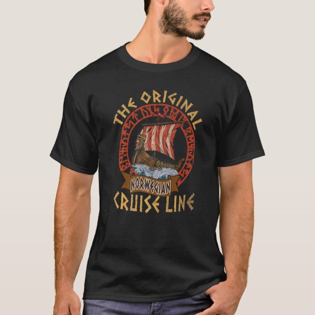 Camiseta El Bote Viking Original De La Línea De Cruceros No (Anverso)