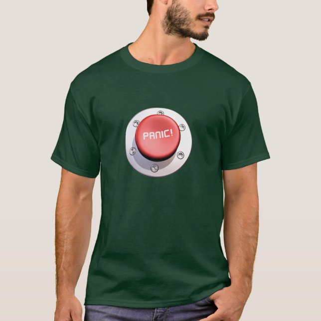 Camiseta el botón de PÁNICO (Anverso)