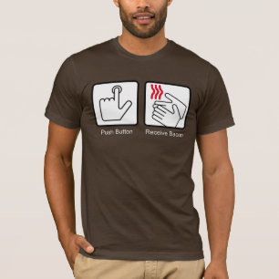 Camiseta El botón, recibe el tocino - dispensador del