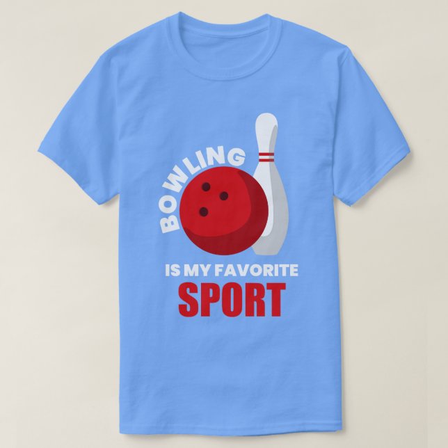 Camiseta El Bowling es mi deporte favorito (Diseño del anverso)