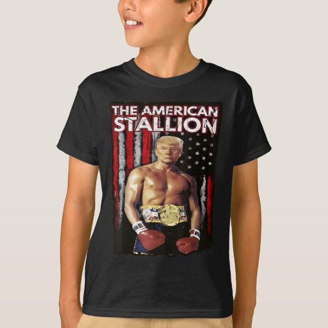 Camiseta El Boxeador de Estados Unidos Trump, el meme de Tr (Anverso)