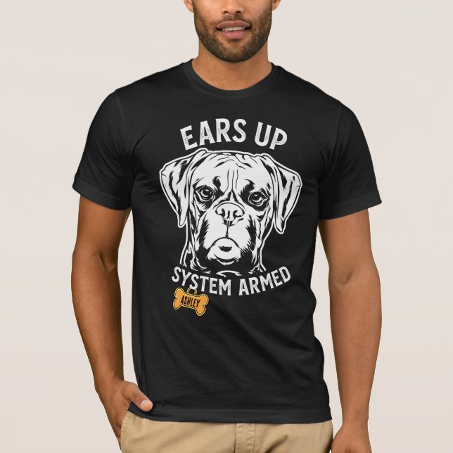 Camiseta El Boxeador Gran Perro Armado (Anverso)