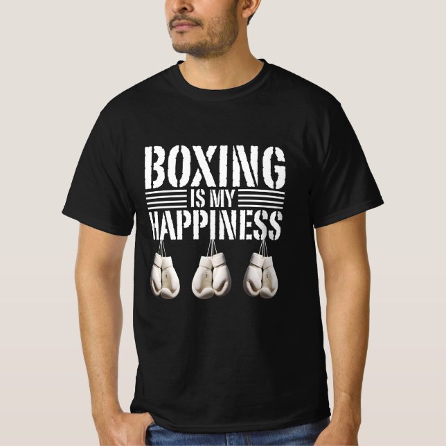 Camiseta el boxeo es mi felicidad (Anverso)