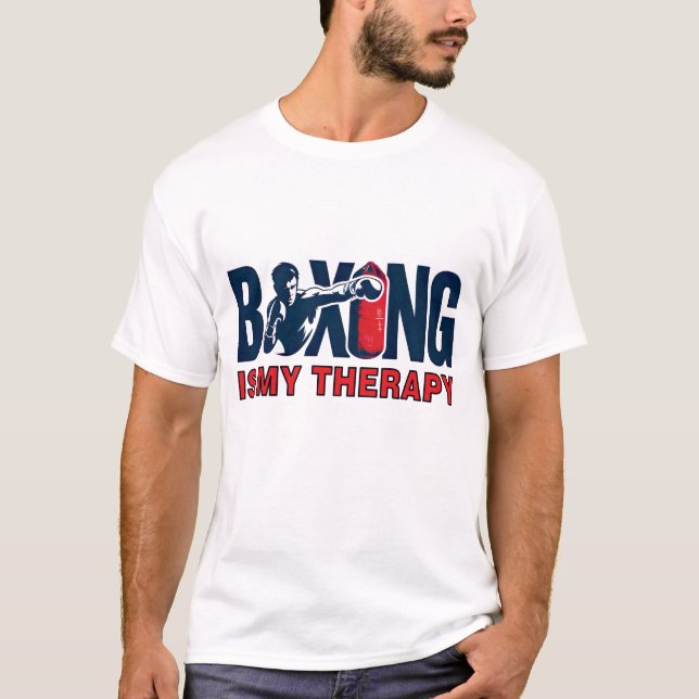 Camiseta El boxeo es mi terapia (Anverso)