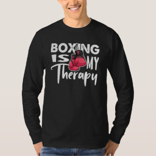 Camiseta El Boxeo Es Mi Terapia Una Cita De Boxeo Graciosa