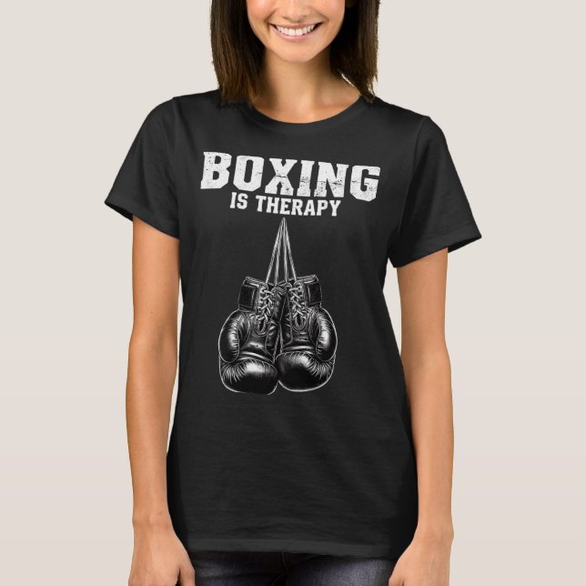 Camiseta El boxeo es terapia (Anverso)