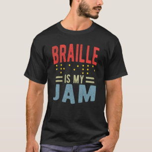 Camiseta El braille es mi pasión ceguera
