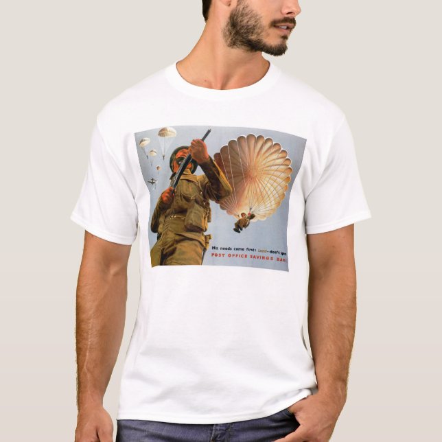 Camiseta El ~ británico del paracaidista sus necesidades (Anverso)