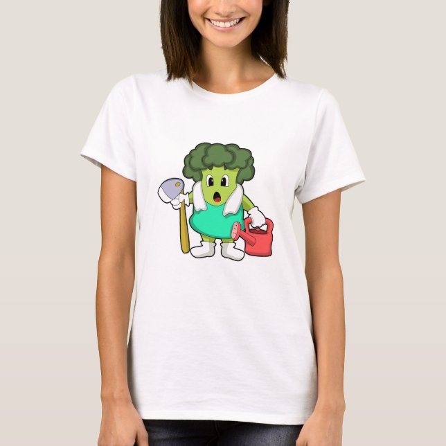 Camiseta El brócoli como granjero con agua (Anverso)