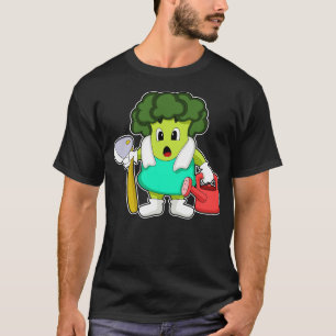 Camiseta El brócoli como granjero con agua