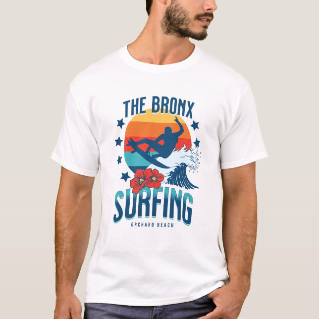 Camiseta El Bronx Surfing - Orchard Beach (Anverso)