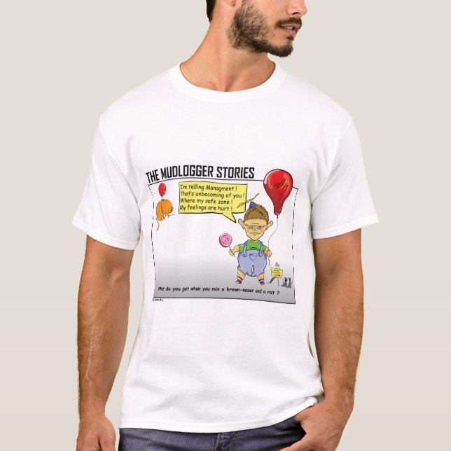 Camiseta El Brown-Noser y su campo petrolífero del globo (Anverso)