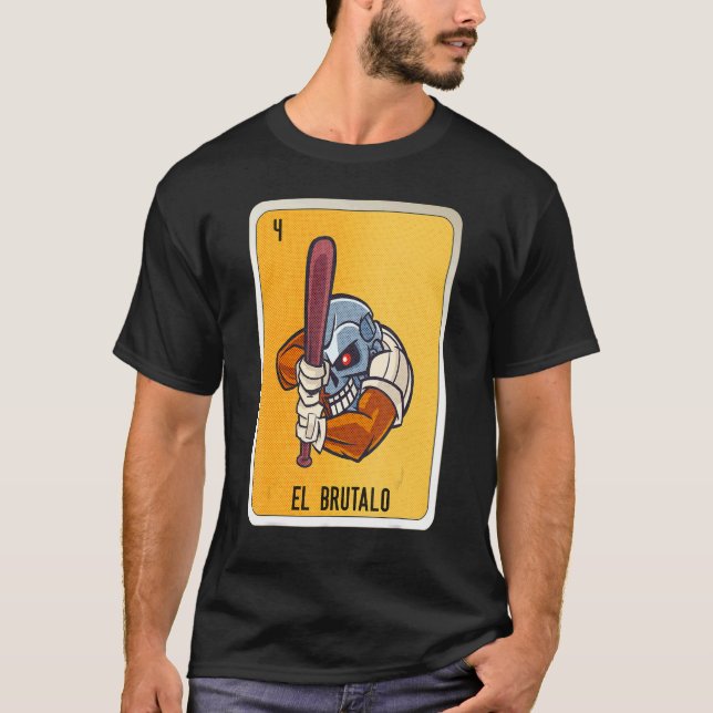 Camiseta El Brutalo Mexican Slang Lottery Bingo Cards (Anverso)