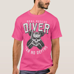 Camiseta El Buceo de Rescate Real Teme Sin Profundidad Buce