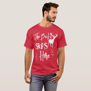 Camiseta El Buck Detiene Aquí Gráfico De Citas