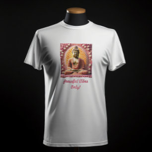 Camiseta El Buda de Flor Rosa Medita