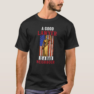 Camiseta El buen abogado es un gráfico de un abogado de mal