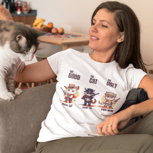 Camiseta El bueno del gato es el gracioso gato fuera de la