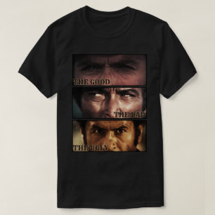 Camiseta El Bueno El Malo El Feo Western Clásico