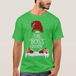 Camiseta El Búfalo Rojo Coincidiendo Con El Jefe Gnome Chri