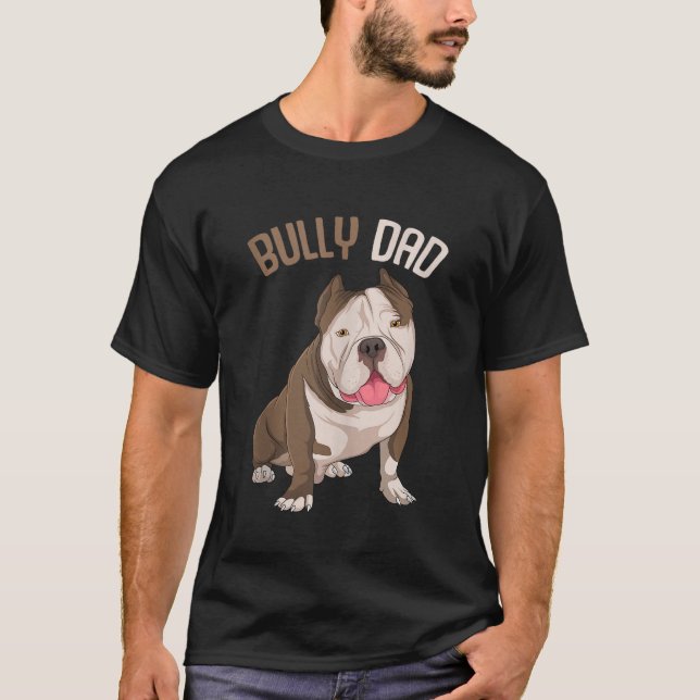 Camiseta El búho americano de papá perro de papá de arriba (Anverso)