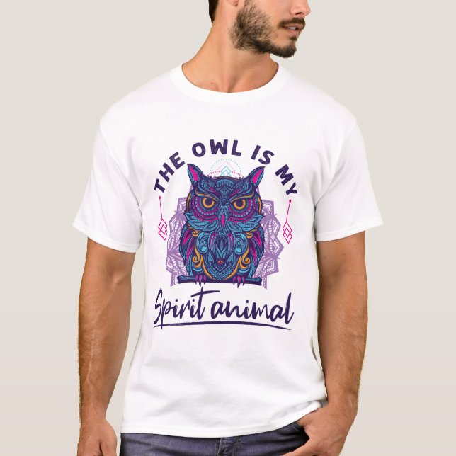 Camiseta El búho es mi animal espiritual (Anverso)