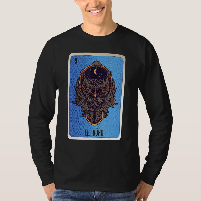 Camiseta El Buho Mexican Slang Lottery Bingo Cards (Anverso)