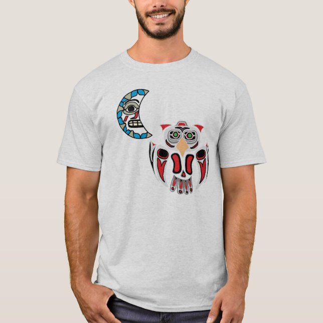 Camiseta El búho y la luna (Anverso)