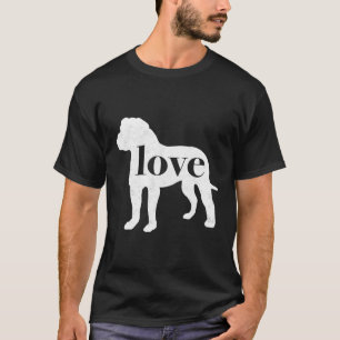 Camiseta El Bulldog americano Bully ama un gráfico de estil