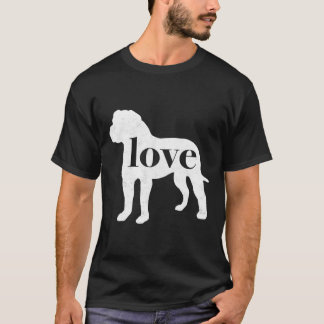 Camiseta El Bulldog americano Bully ama un gráfico de estil